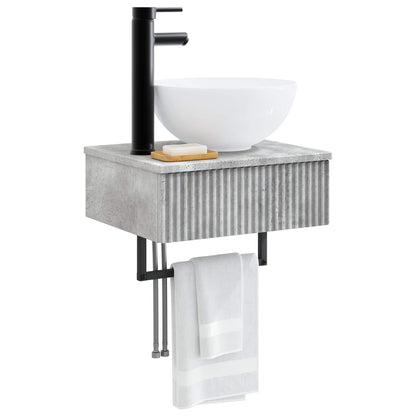 Lavabo da Parete Grigio Cemento 40 x 35 x 39 cm | homemem39