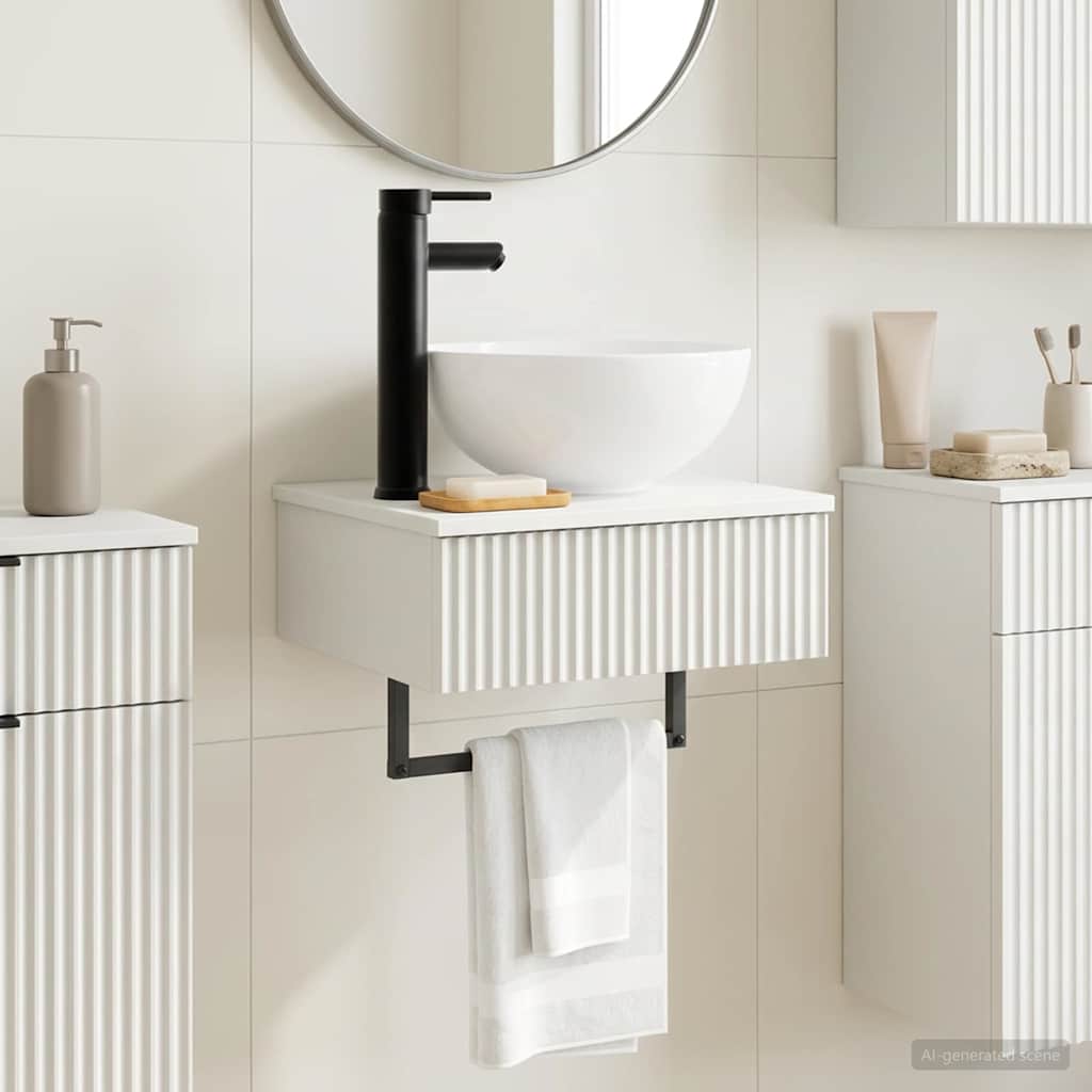 Lavabo da Parete Bianco Lucido 40 x 35 x 39 cm | homemem39
