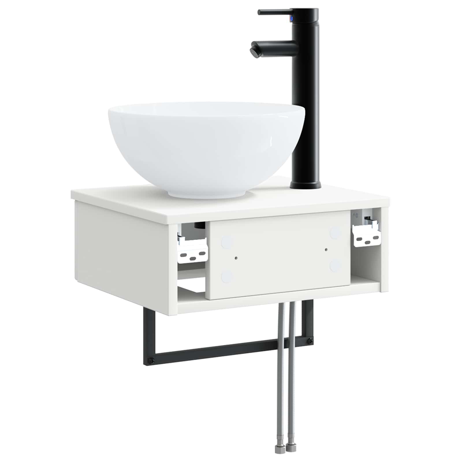 Lavabo da Parete Bianco Lucido 40 x 35 x 39 cm | homemem39