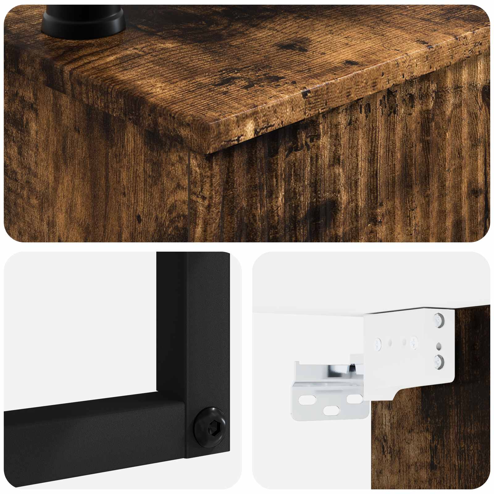 Lavabo da Parete Rovere Fumo 40 x 35 x 39 cm | homemem39