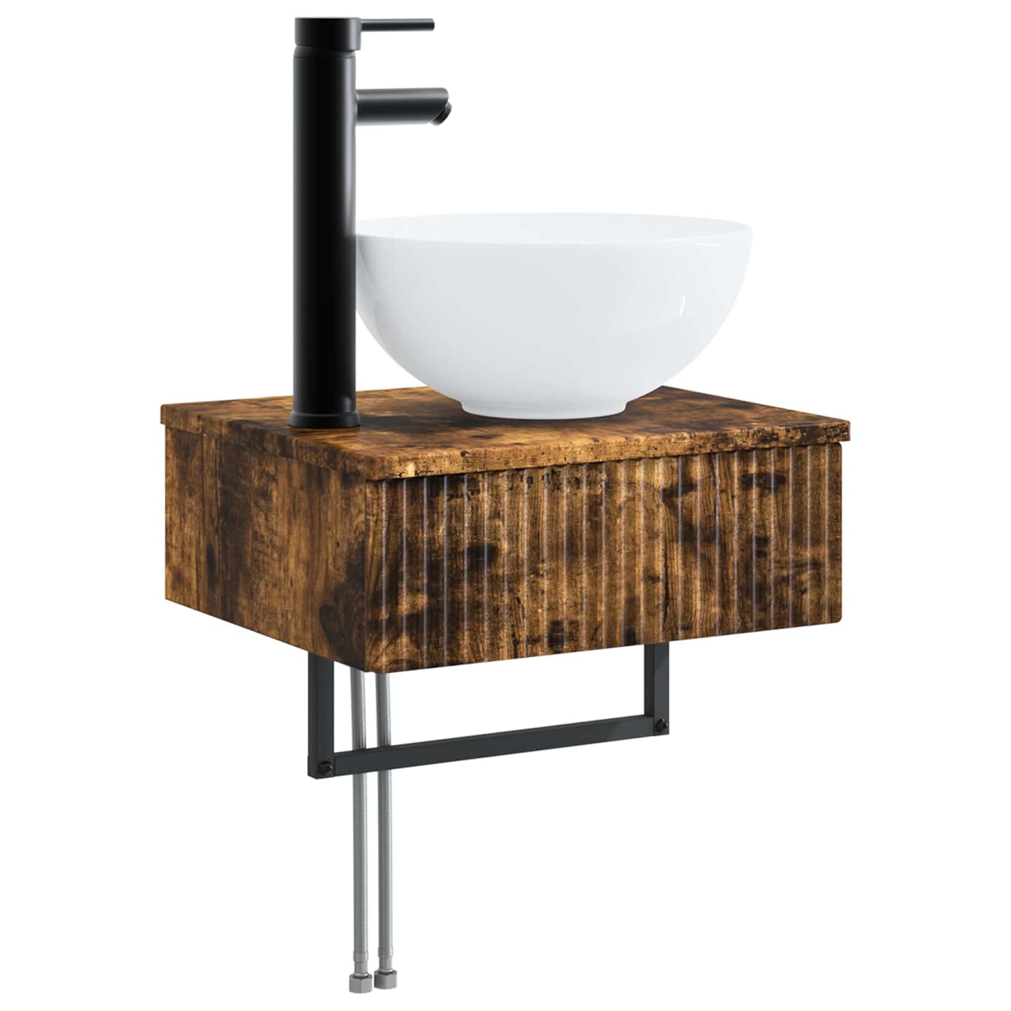 Lavabo da Parete Rovere Fumo 40 x 35 x 39 cm | homemem39