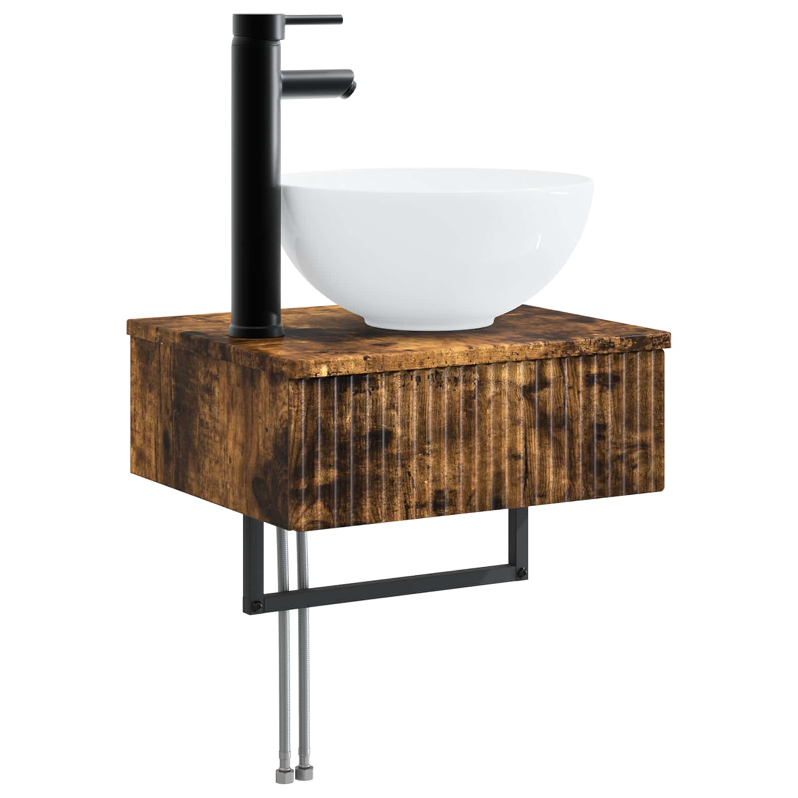 Lavabo da Parete Rovere Fumo 40 x 35 x 39 cm | homemem39