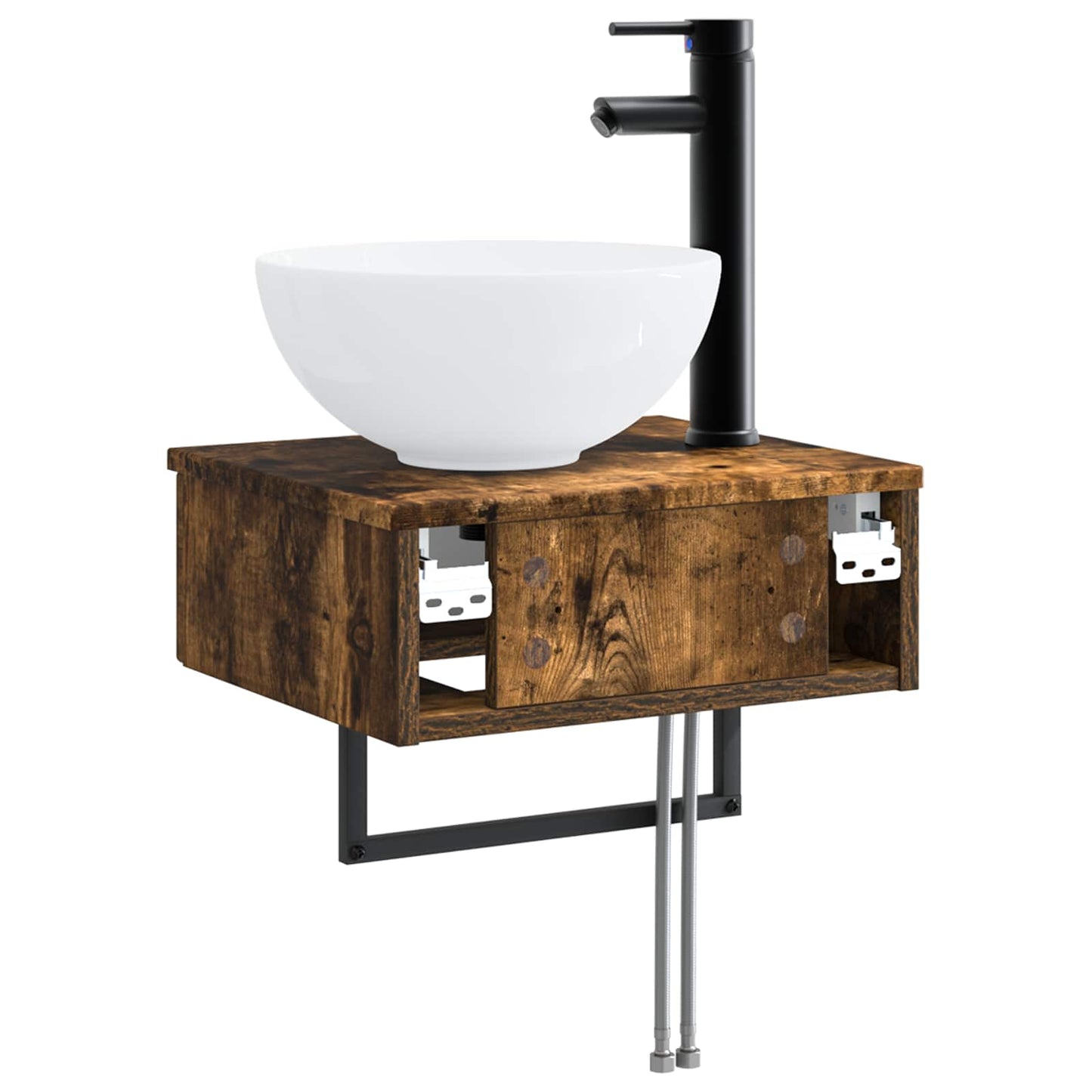 Lavabo da Parete Rovere Fumo 40 x 35 x 39 cm | homemem39