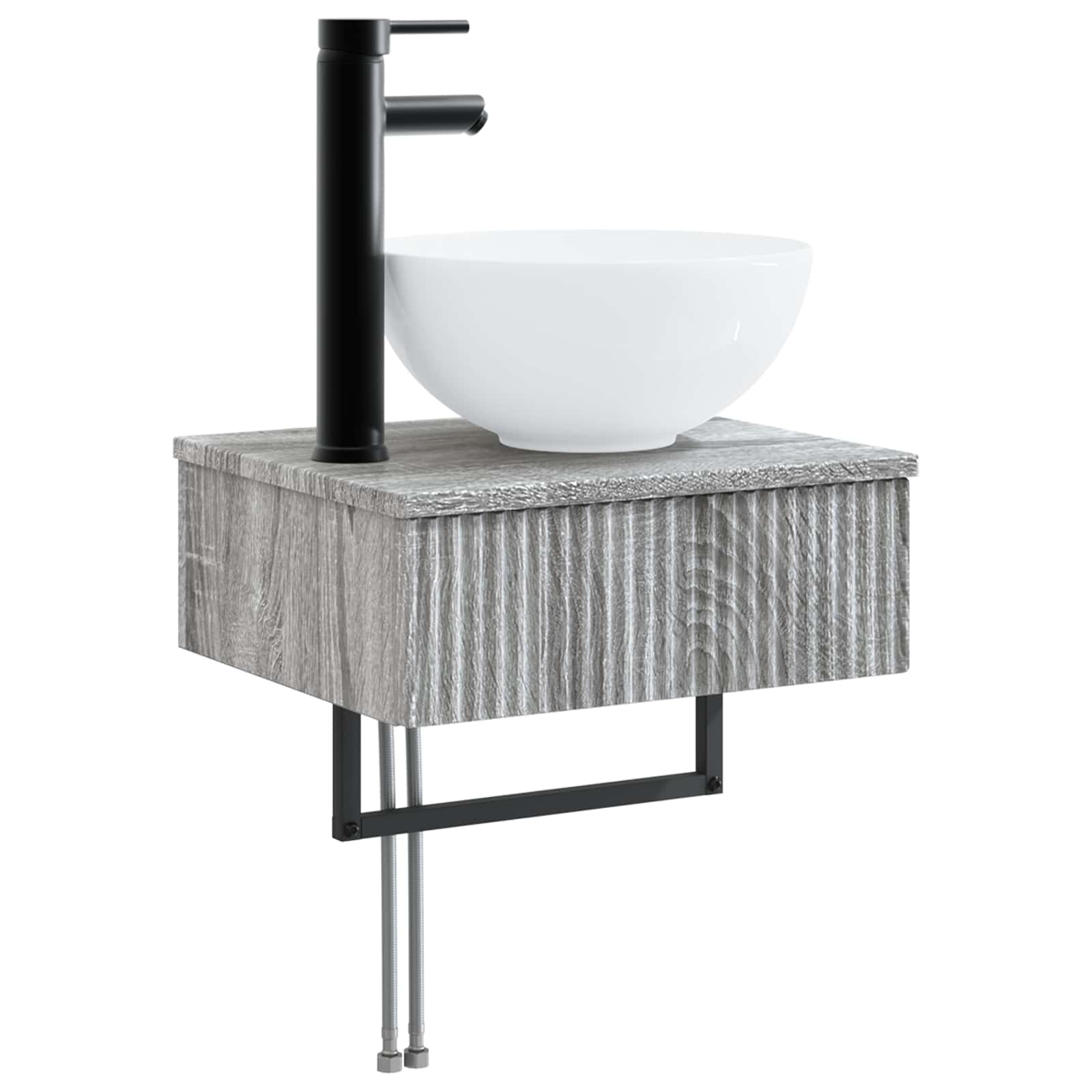 Lavabo da Parete Sonoma grigio 40 x 35 x 39 cm | homemem39