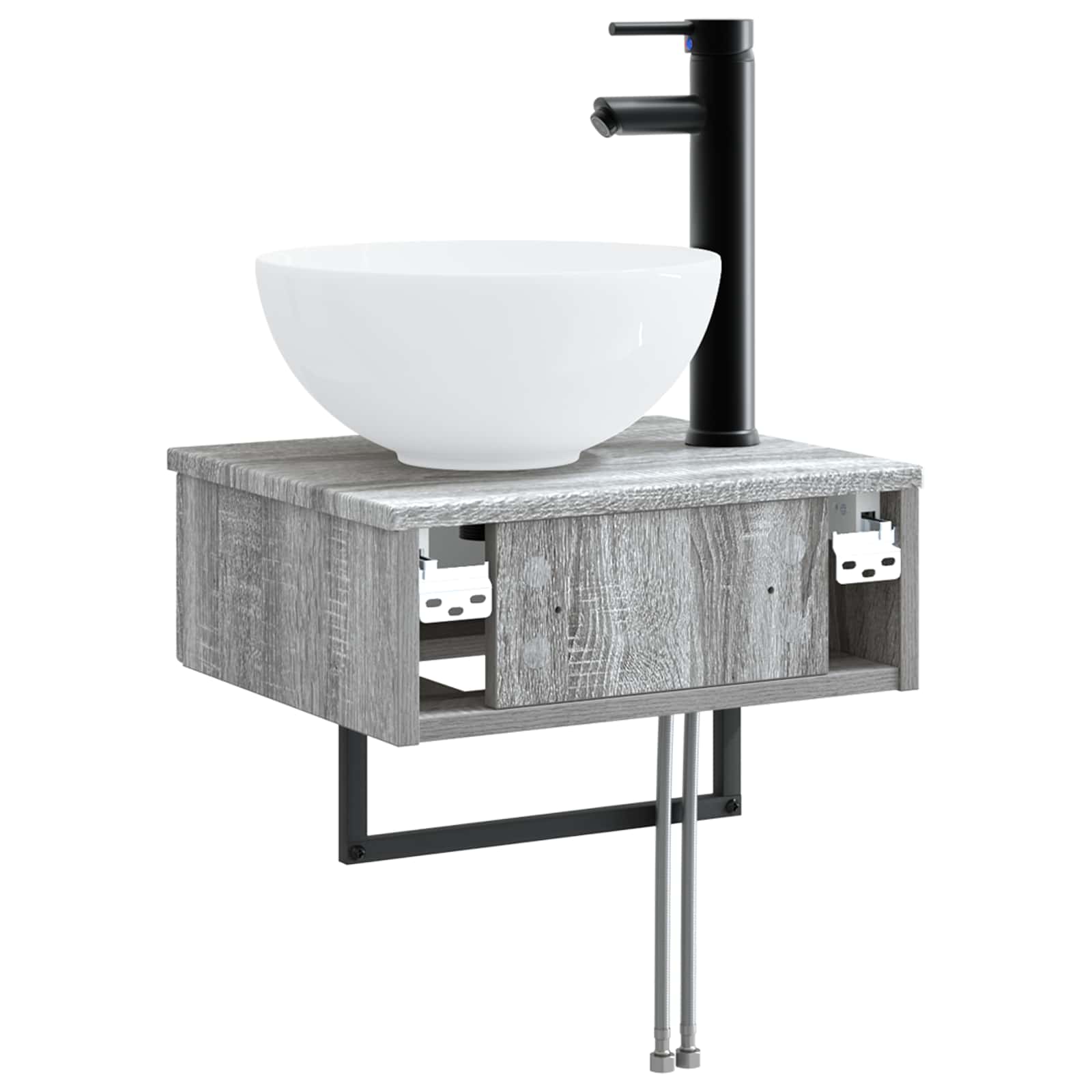 Lavabo da Parete Sonoma grigio 40 x 35 x 39 cm | homemem39