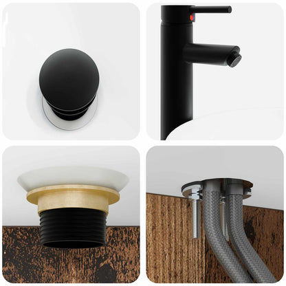 Lavabo da Parete Legno antico 40 x 35 x 39 cm | homemem39