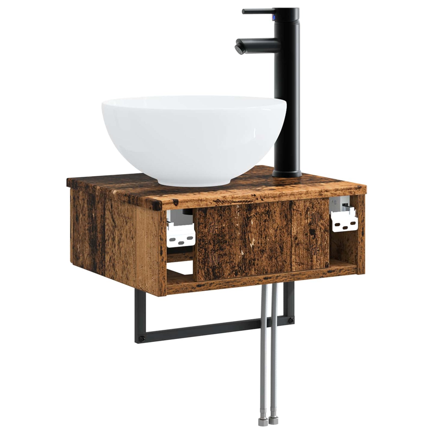Lavabo da Parete Legno antico 40 x 35 x 39 cm | homemem39