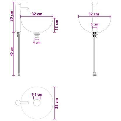 Lavabo da Parete Legno antico 40 x 35 x 39 cm | homemem39