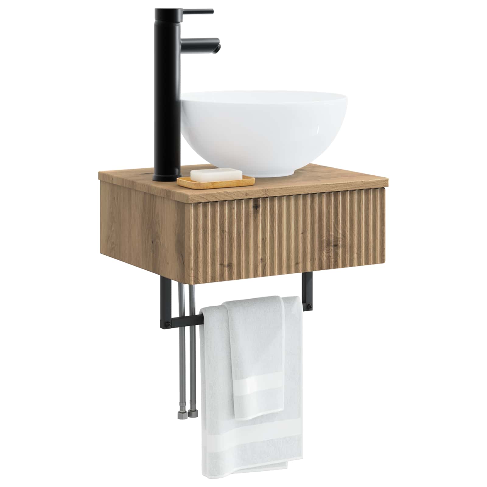 Lavabo da Parete Rovere Artigianale 40 x 35 x 39 cm | homemem39