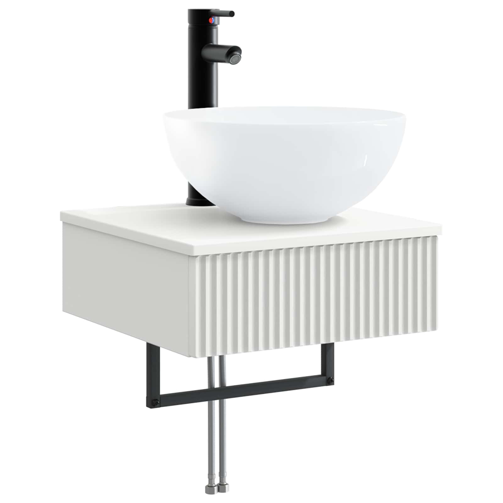 Lavabo da Parete Bianco 40 x 41 x 40,5 cm Legno ingegnerizzato | homemem39