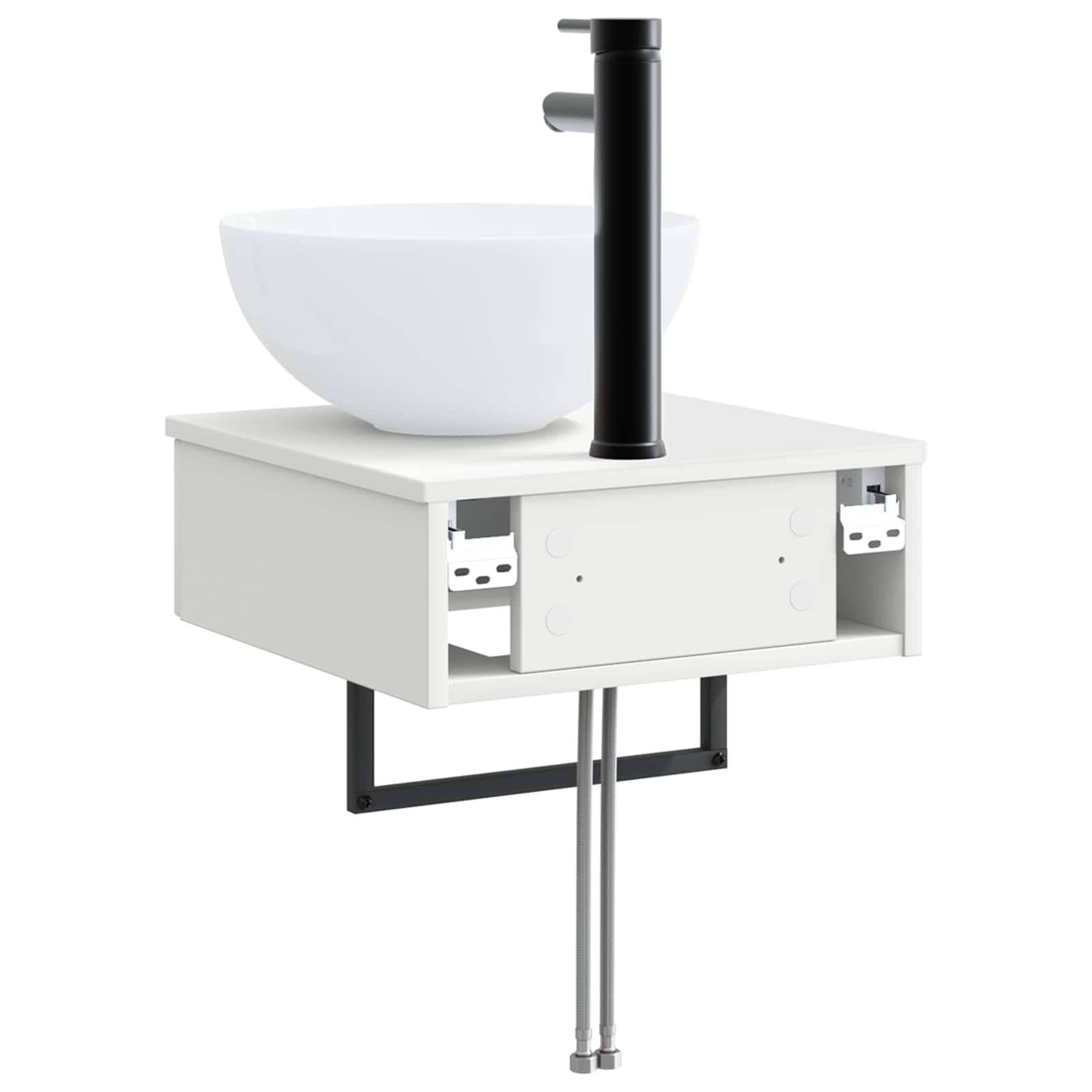 Lavabo da Parete Bianco 40 x 41 x 40,5 cm Legno ingegnerizzato | homemem39