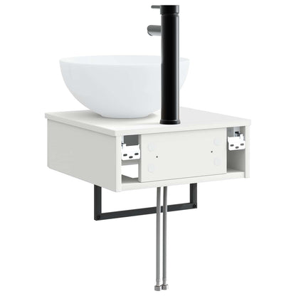 Lavabo da Parete Bianco 40 x 41 x 40,5 cm Legno ingegnerizzato | homemem39
