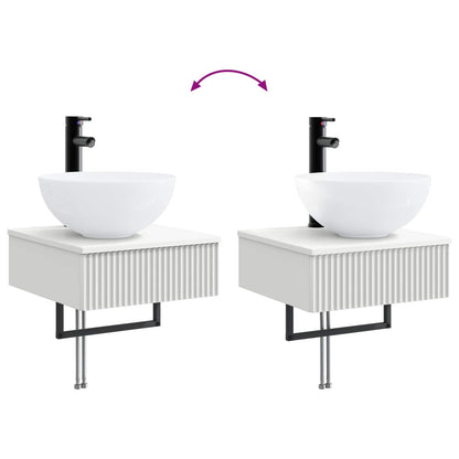 Lavabo da Parete Bianco 40 x 41 x 40,5 cm Legno ingegnerizzato | homemem39