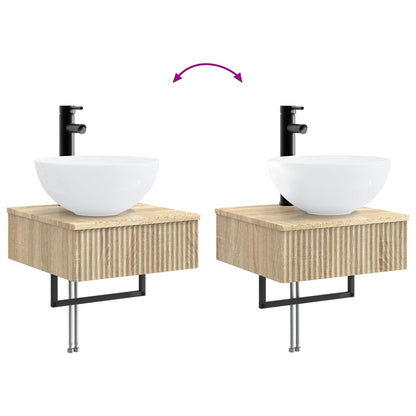 Lavabo da Parete Rovere Sonoma 40 x 41 x 40,5 cm | homemem39