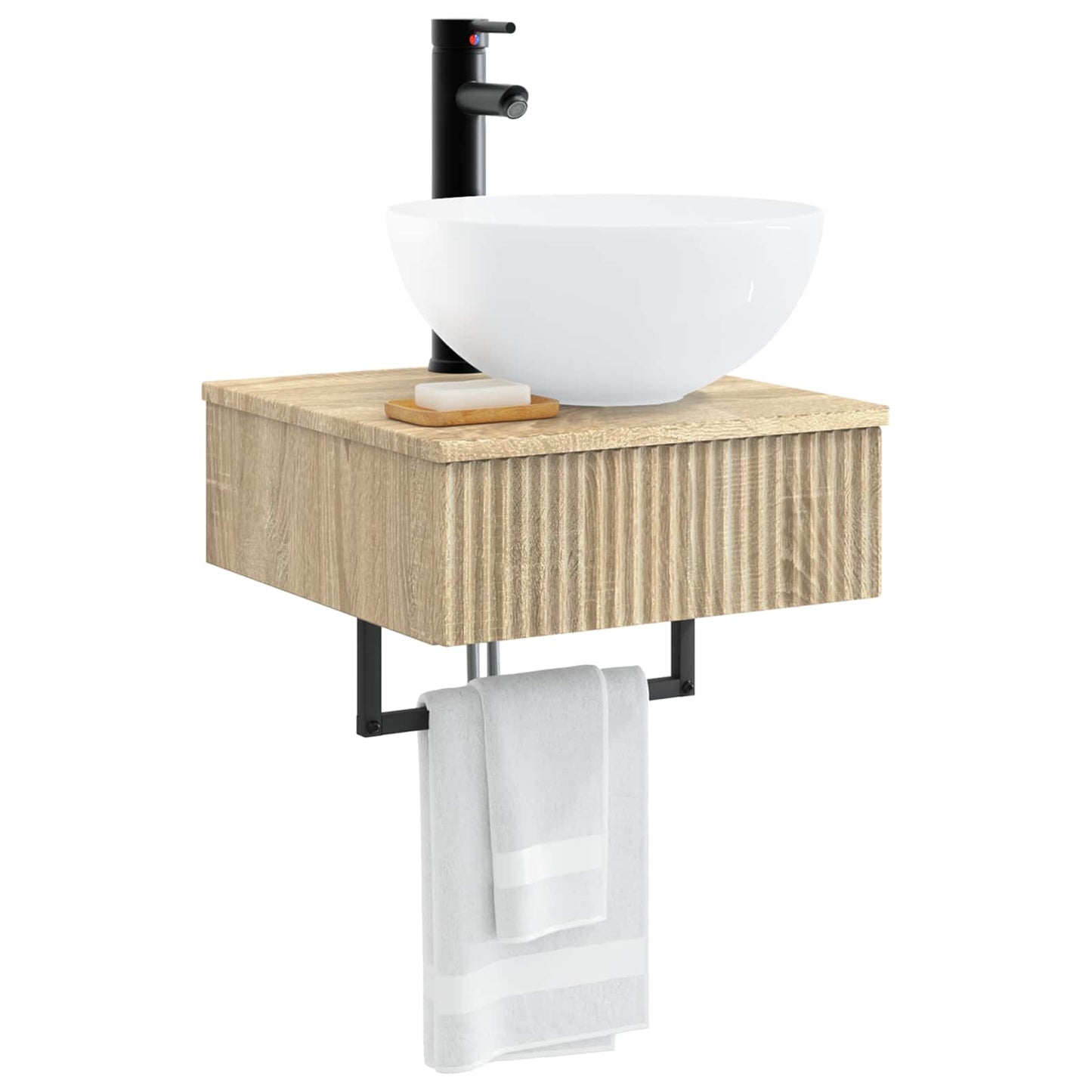 Lavabo da Parete Rovere Sonoma 40 x 41 x 40,5 cm | homemem39