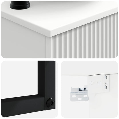 Lavabo da Parete Bianco Lucido 40 x 41 x 40,5 cm | homemem39
