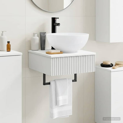 Lavabo da Parete Bianco Lucido 40 x 41 x 40,5 cm | homemem39