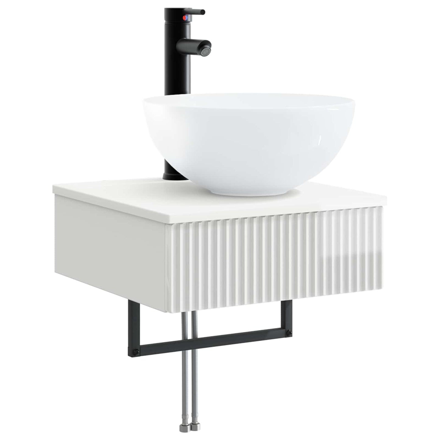 Lavabo da Parete Bianco Lucido 40 x 41 x 40,5 cm | homemem39
