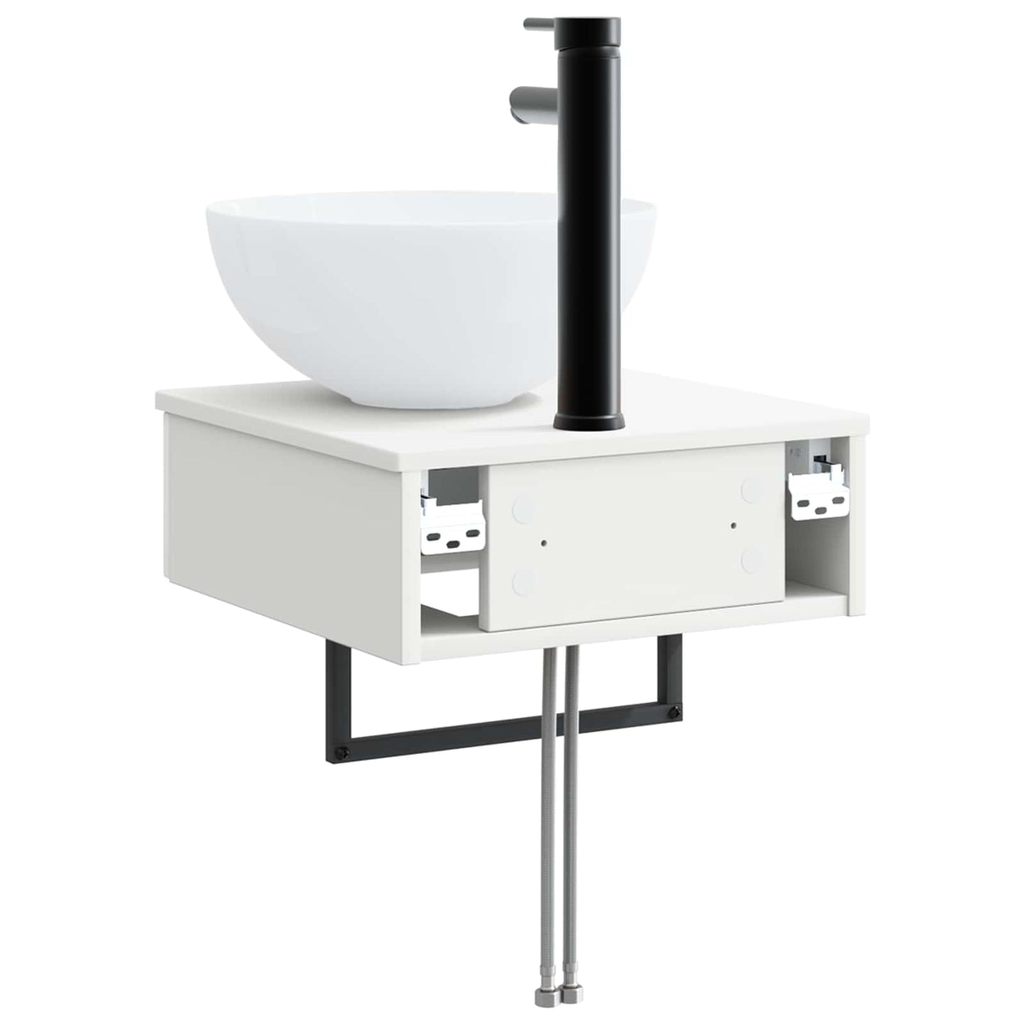 Lavabo da Parete Bianco Lucido 40 x 41 x 40,5 cm | homemem39