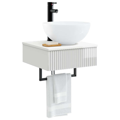 Lavabo da Parete Bianco Lucido 40 x 41 x 40,5 cm | homemem39