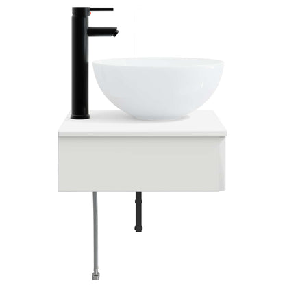 Lavabo da Parete Bianco Lucido 40 x 41 x 40,5 cm | homemem39