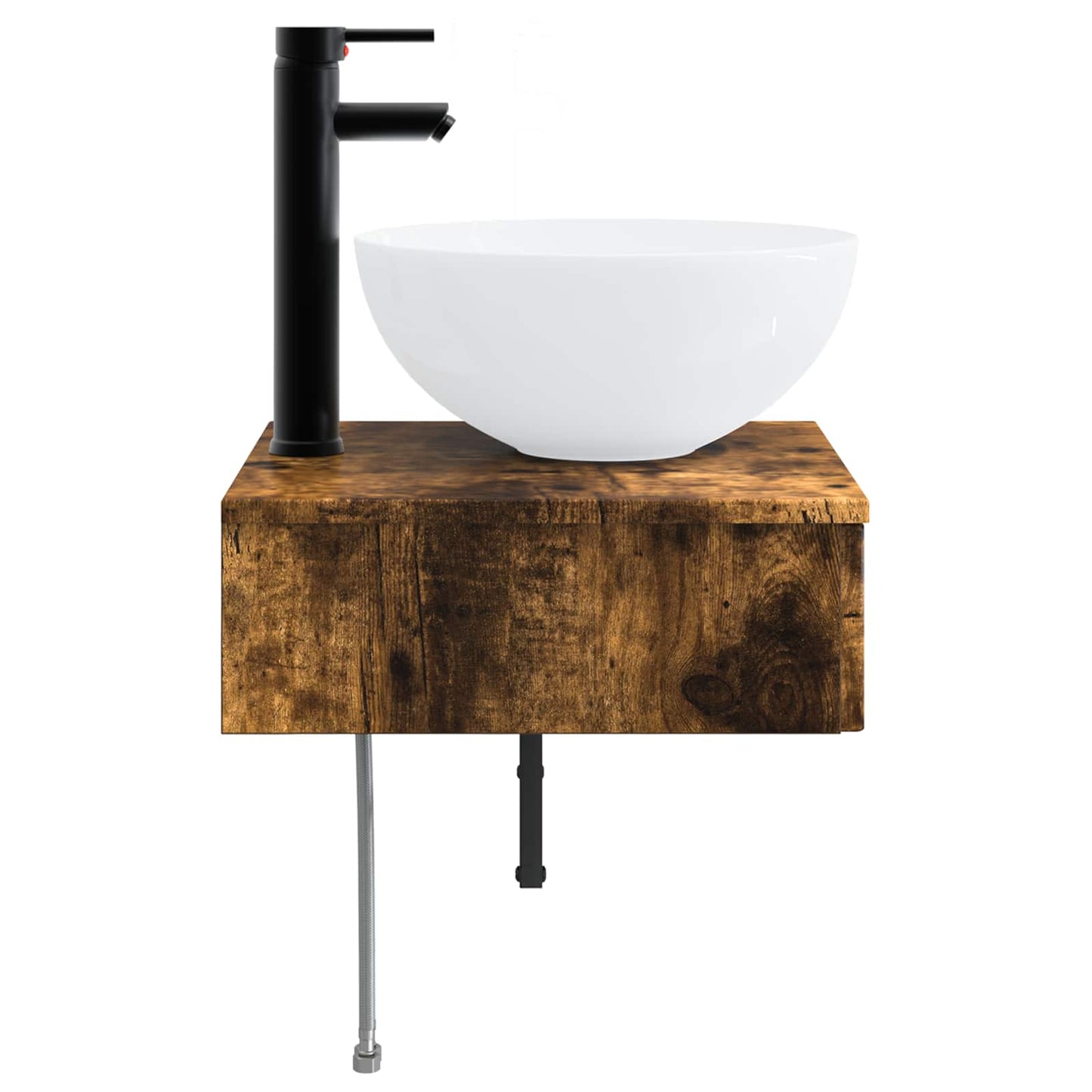 Lavabo da Parete Rovere Fumo 40 x 41 x 40,5 cm | homemem39