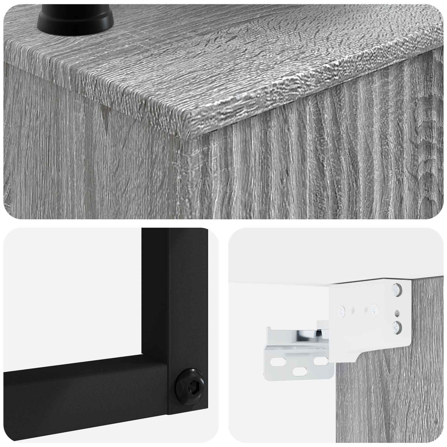 Lavabo da Parete Sonoma grigio 40 x 41 x 40,5 cm | homemem39