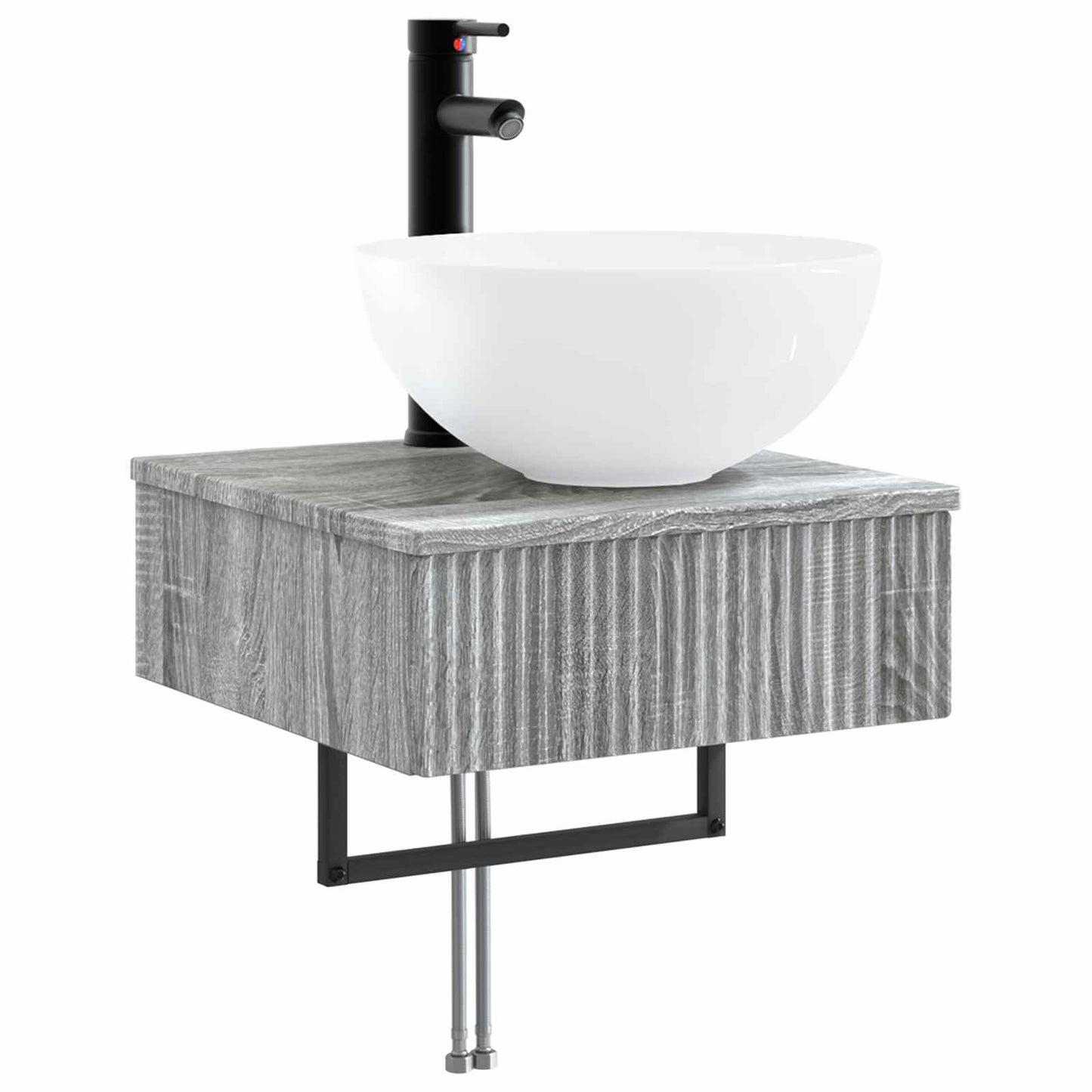 Lavabo da Parete Sonoma grigio 40 x 41 x 40,5 cm | homemem39
