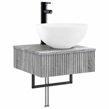 Lavabo da Parete Sonoma grigio 40 x 41 x 40,5 cm | homemem39