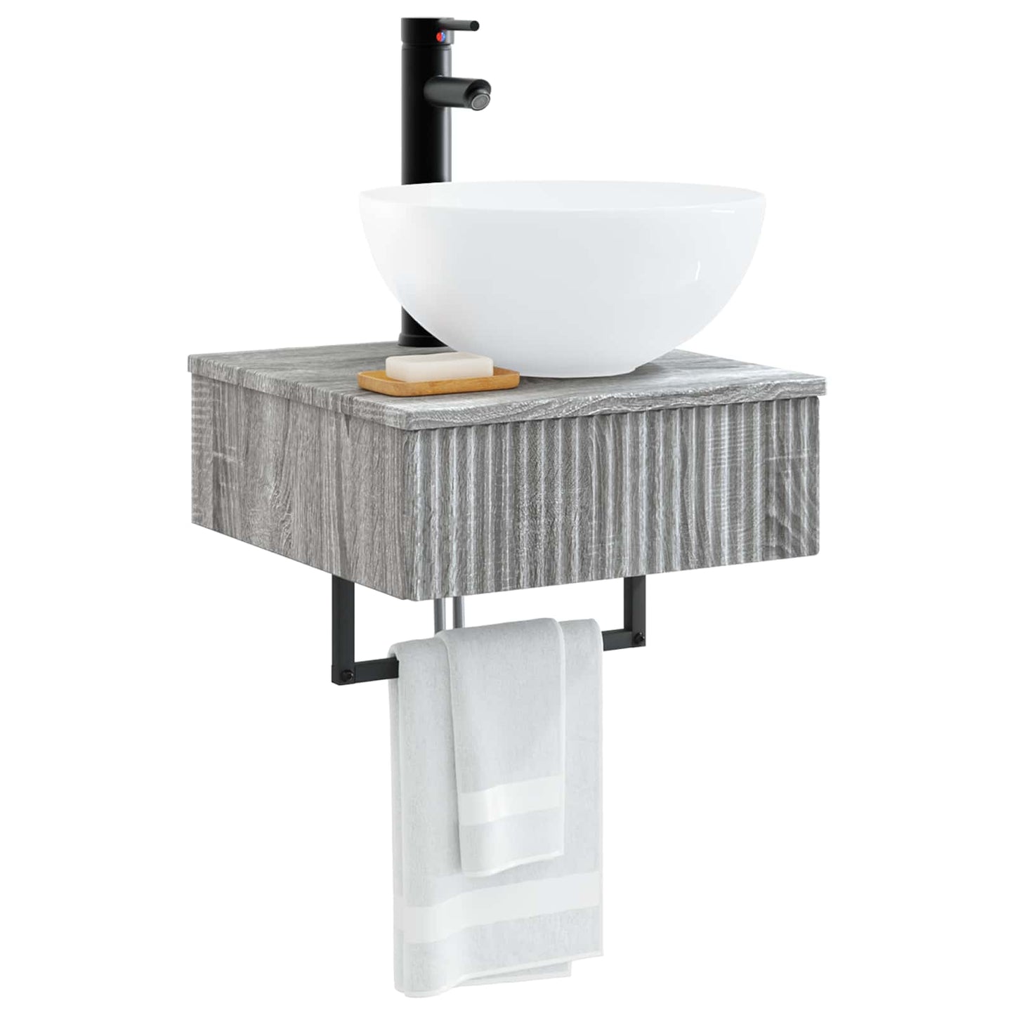 Lavabo da Parete Sonoma grigio 40 x 41 x 40,5 cm | homemem39