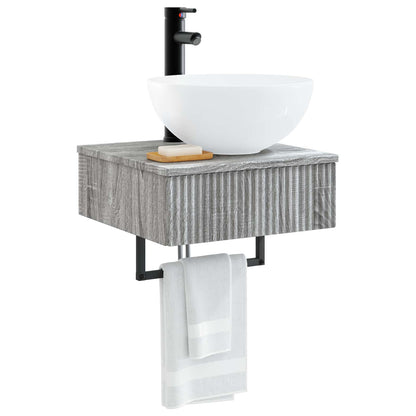 Lavabo da Parete Sonoma grigio 40 x 41 x 40,5 cm | homemem39