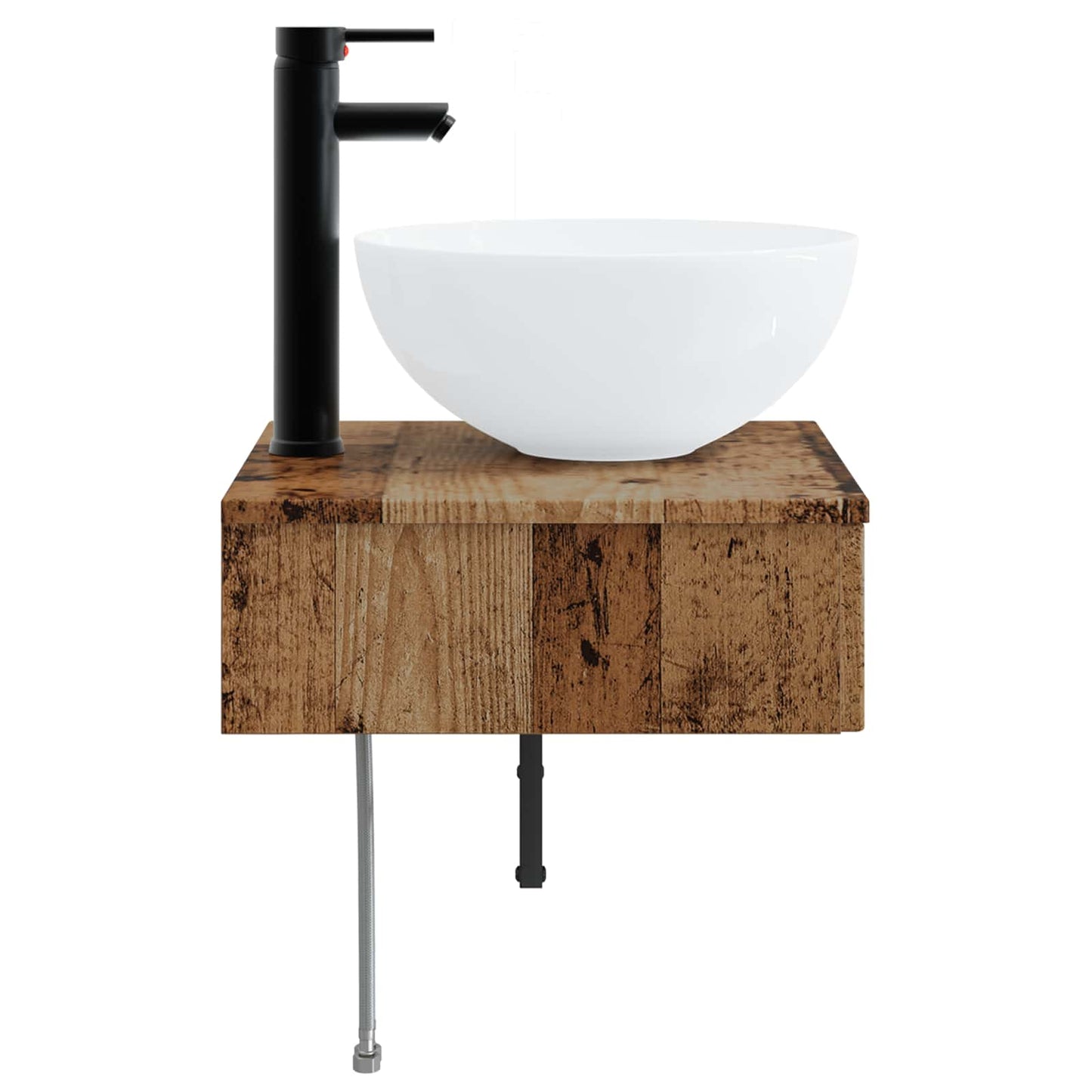 Lavabo da Parete Legno antico 40 x 41 x 40,5 cm | homemem39