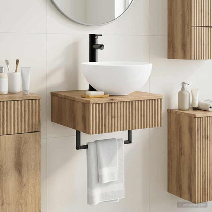 Lavabo da Parete Rovere Artigianale 40 x 41 x 40,5 cm | homemem39