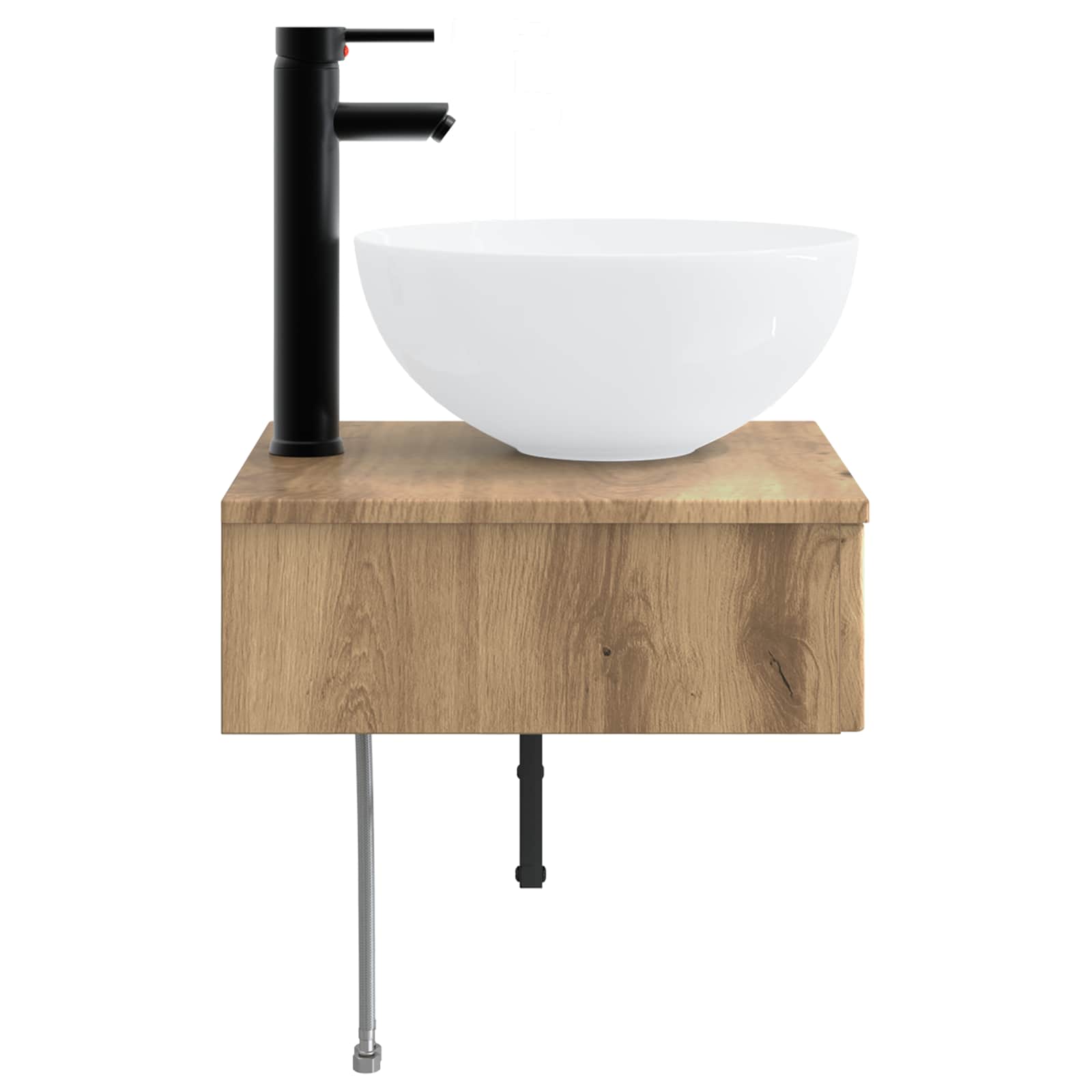 Lavabo da Parete Rovere Artigianale 40 x 41 x 40,5 cm | homemem39