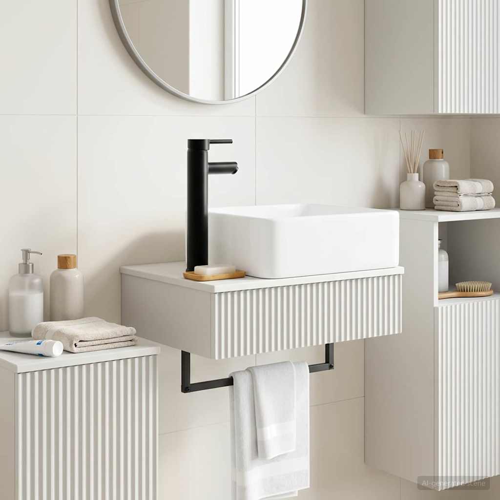 Lavabo da Parete Bianco 50 x 41 x 39 cm Legno ingegnerizzato | homemem39