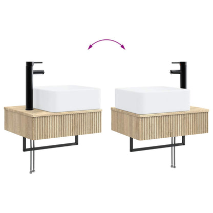Lavabo da Parete Rovere Sonoma 50 x 41 x 39 cm | homemem39