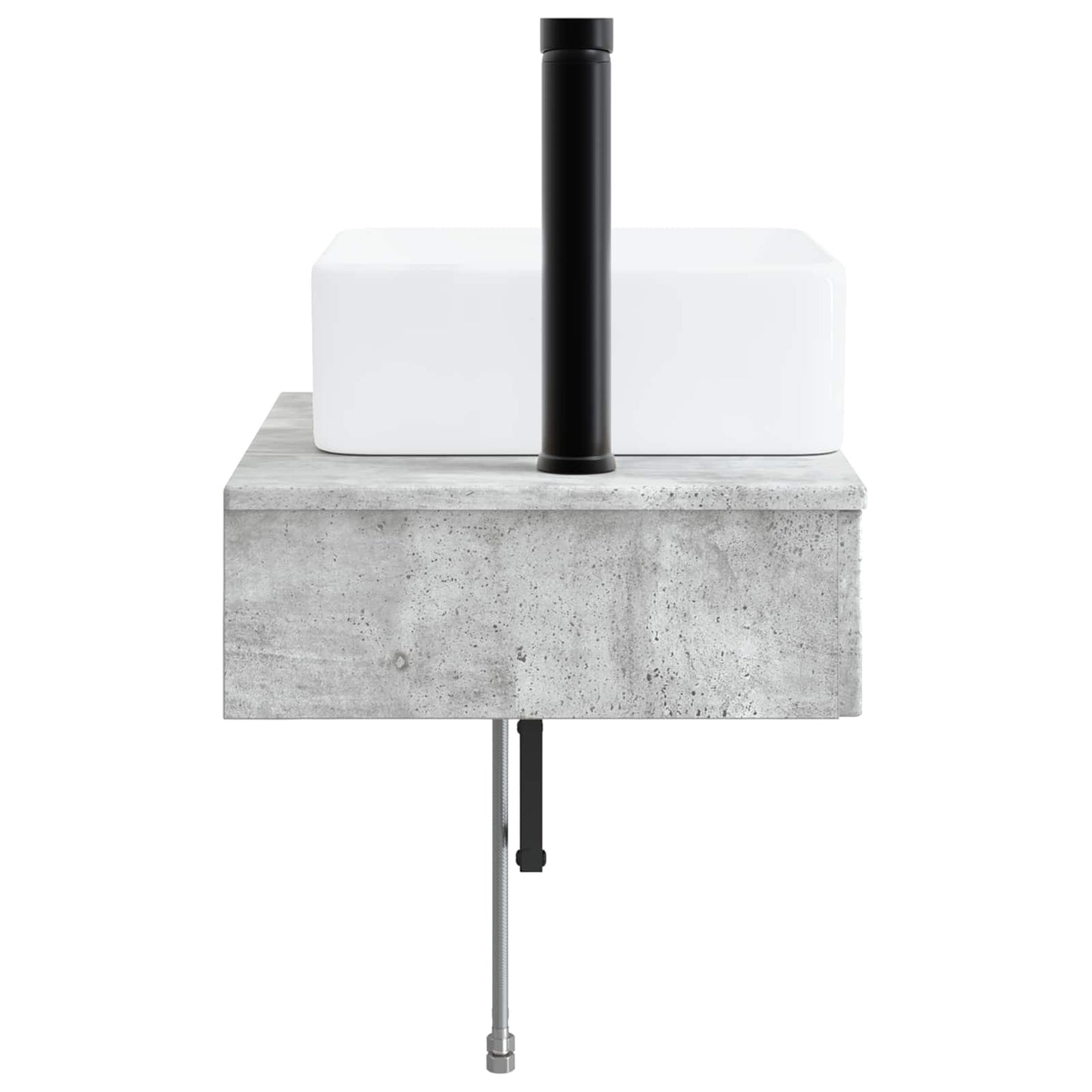 Lavabo da Parete Grigio Cemento 50 x 41 x 39 cm | homemem39
