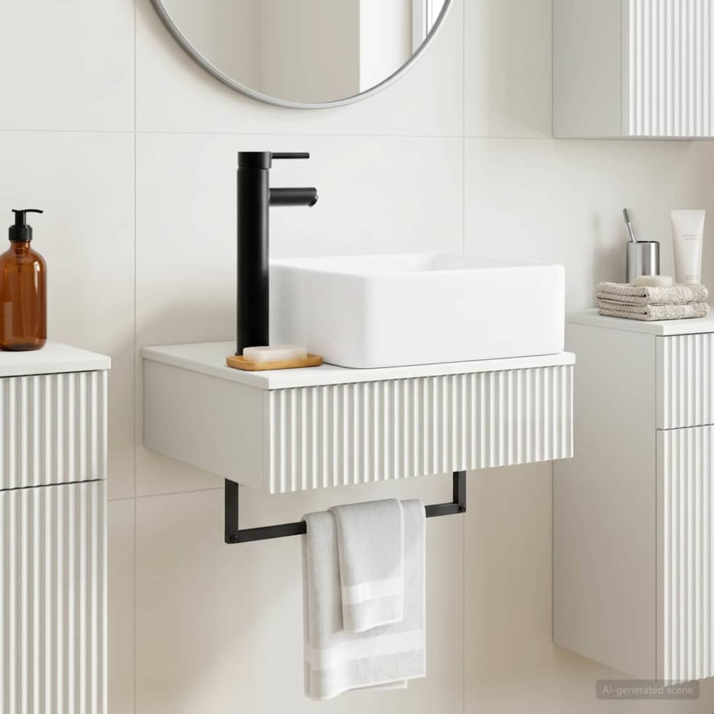 Lavabo da Parete Bianco Lucido 50 x 41 x 39 cm