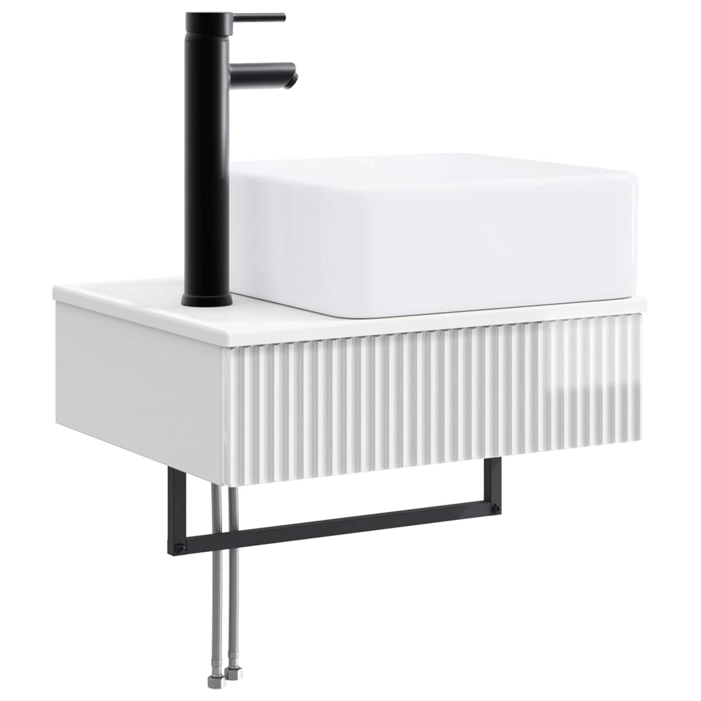 Lavabo da Parete Bianco Lucido 50 x 41 x 39 cm
