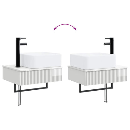 Lavabo da Parete Bianco Lucido 50 x 41 x 39 cm | homemem39