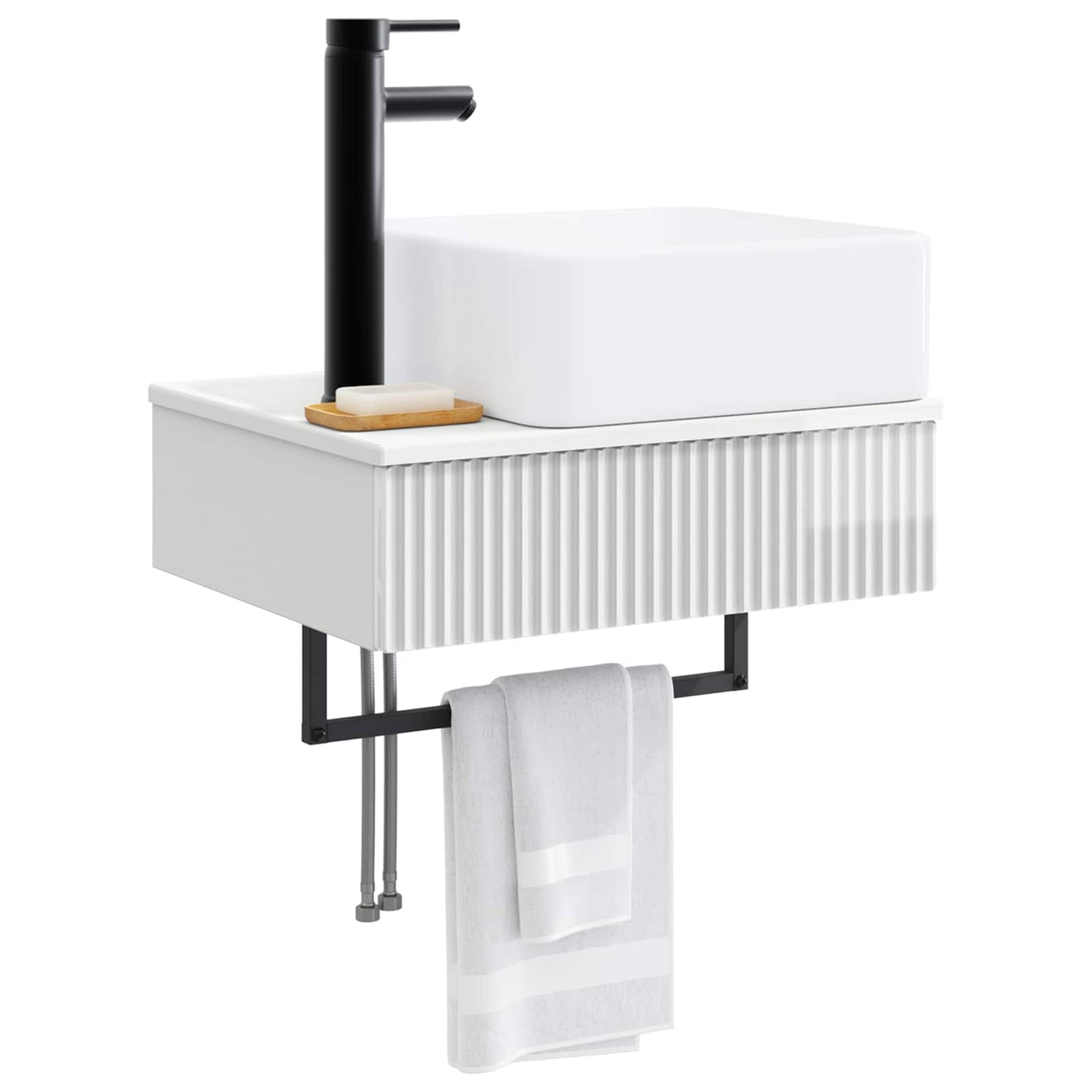 Lavabo da Parete Bianco Lucido 50 x 41 x 39 cm | homemem39