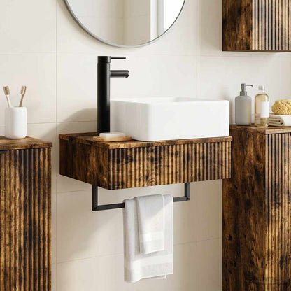 Lavabo da Parete Rovere Fumo 50 x 41 x 39 cm | homemem39