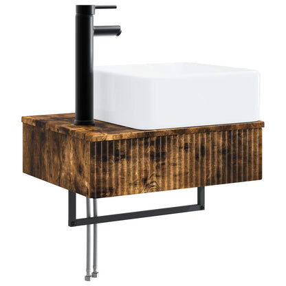 Lavabo da Parete Rovere Fumo 50 x 41 x 39 cm | homemem39