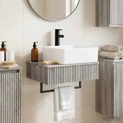 Lavabo da Parete Sonoma grigio 50 x 41 x 39 cm | homemem39