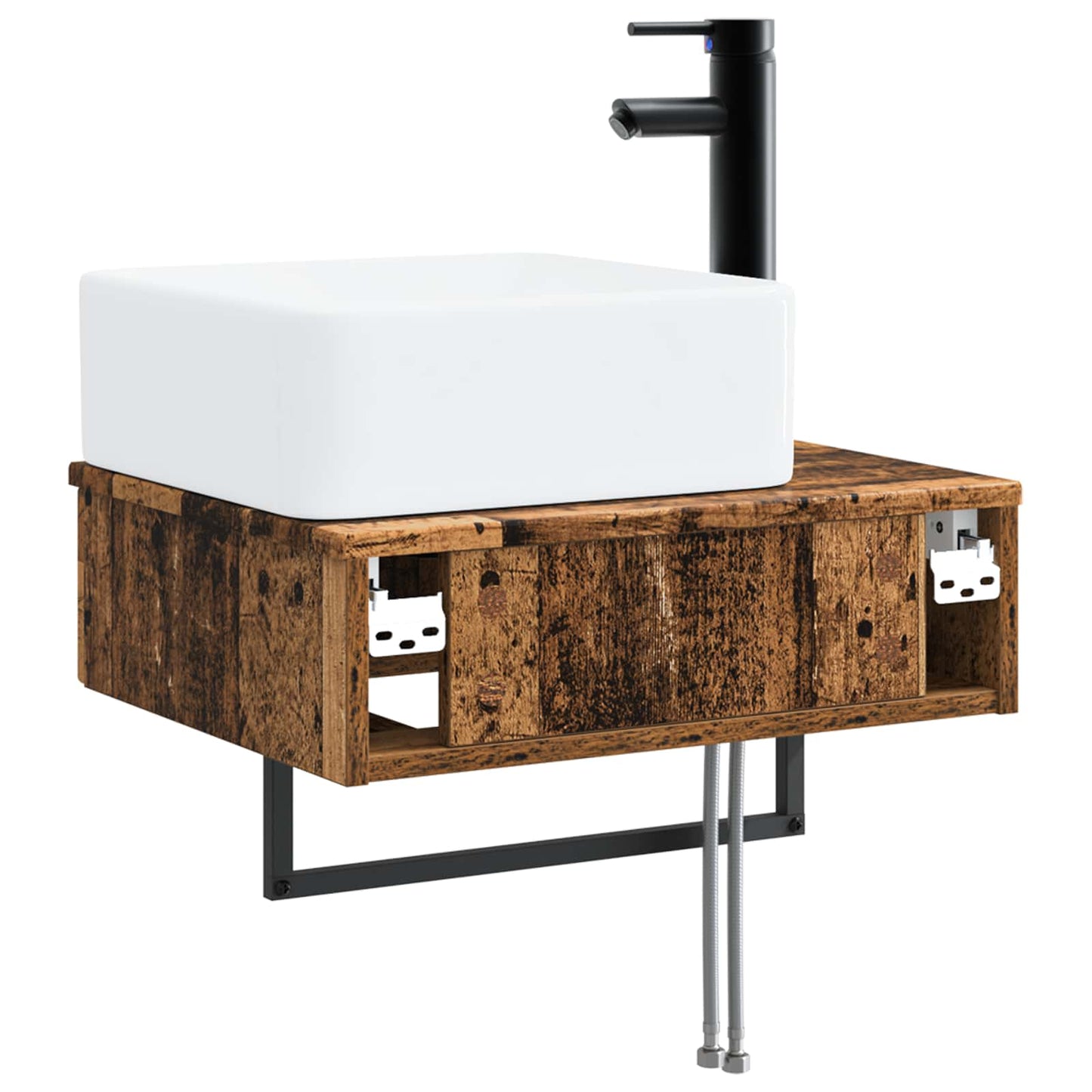 Lavabo da Parete Legno antico 50 x 41 x 39 cm | homemem39