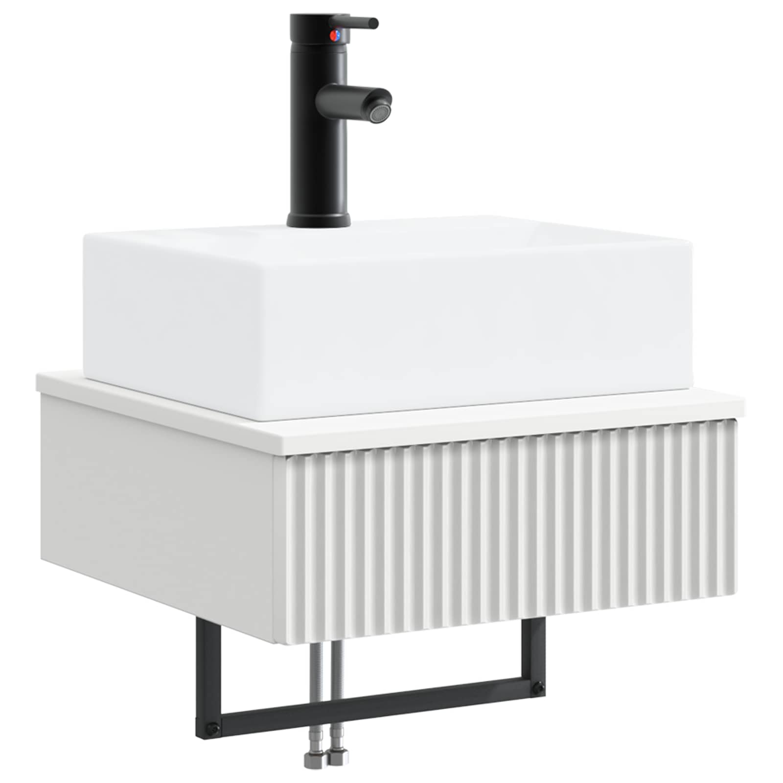 Lavabo da Parete Bianco 40 x 41 x 39 cm Legno ingegnerizzato | homemem39
