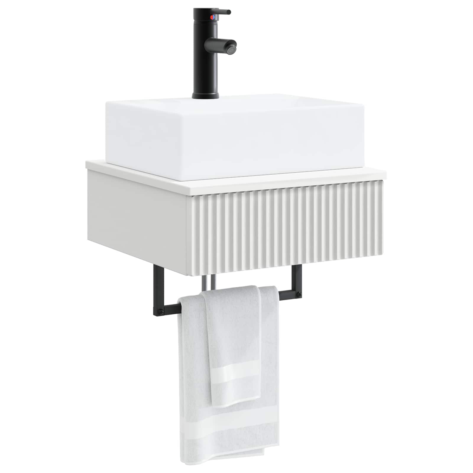 Lavabo da Parete Bianco 40 x 41 x 39 cm Legno ingegnerizzato | homemem39