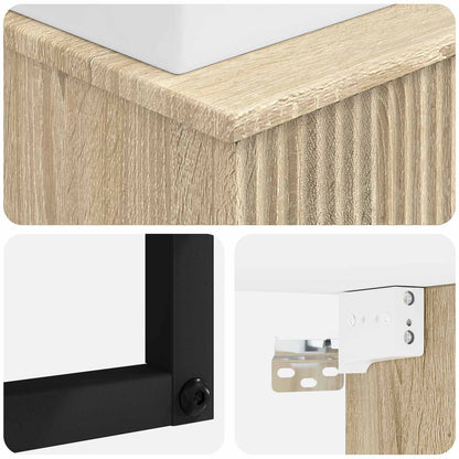 Lavabo da Parete Rovere Sonoma 40 x 41 x 39 cm