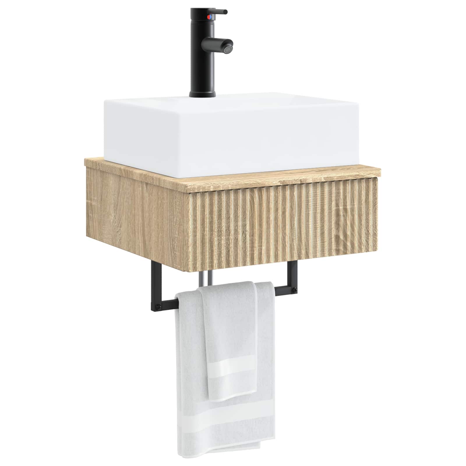 Lavabo da Parete Rovere Sonoma 40 x 41 x 39 cm | homemem39