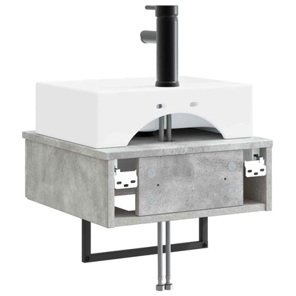 Lavabo da Parete Grigio Cemento 40 x 41 x 39 cm | homemem39